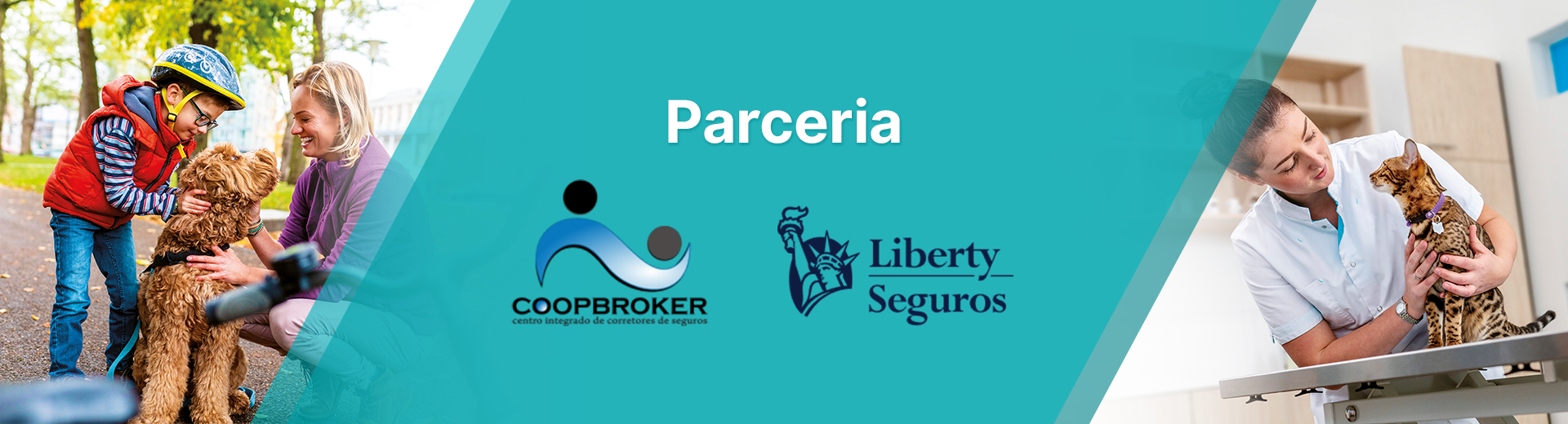 Parceria com as empresas Coopbroker Corretora de Seguros e Liberty Seguros